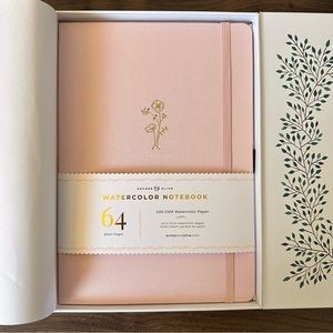 SOLD - Archer & Olive B5 Watercolor Notebook 200gsm “Awakening” Linen Cover